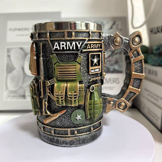 Army Tactical Gear 3D Relief Coffee Mug & Tankard – 500ml