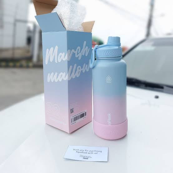 AquaFlask Bottle - (Marshmallow)