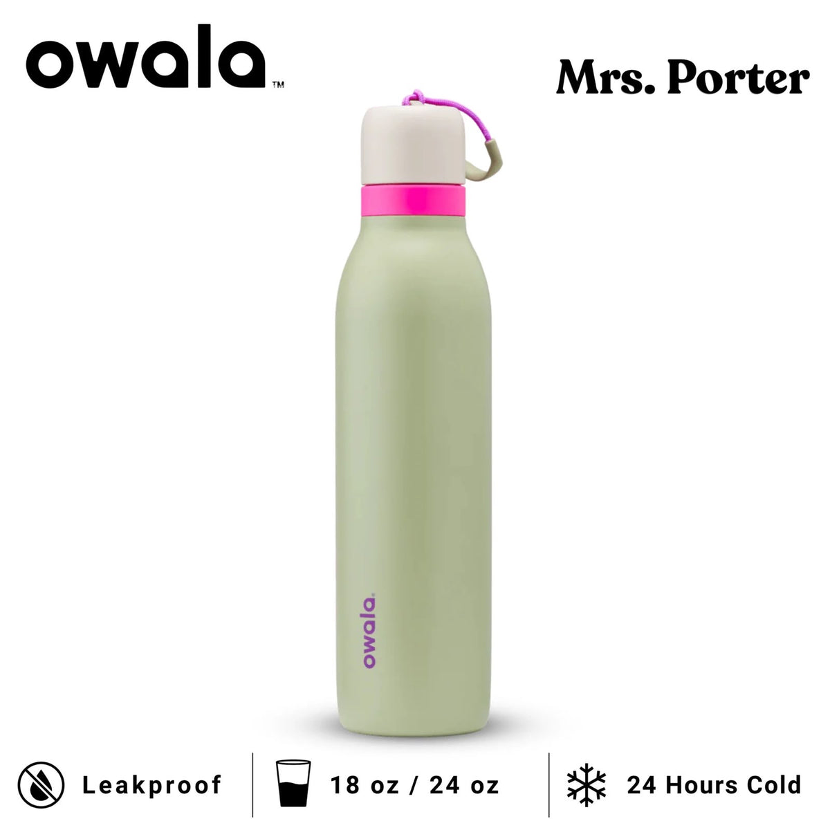 Owala FreeSip 24oz Water Bottle | Insulated Stainless Steel