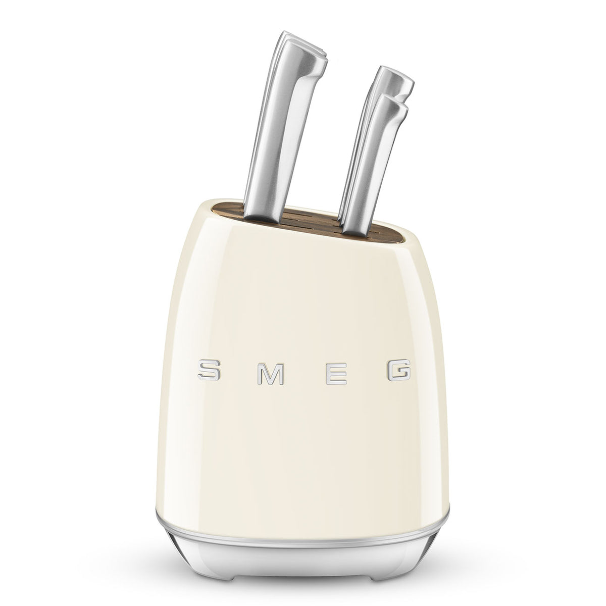 SMEG Block Knife Set Stainless Steel – 7-Piece Kitchen Knife Set