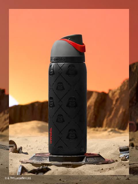 Owala FreeSip Star Wars Stainless Steel Water Bottle – Darth Vader Edition 32oz