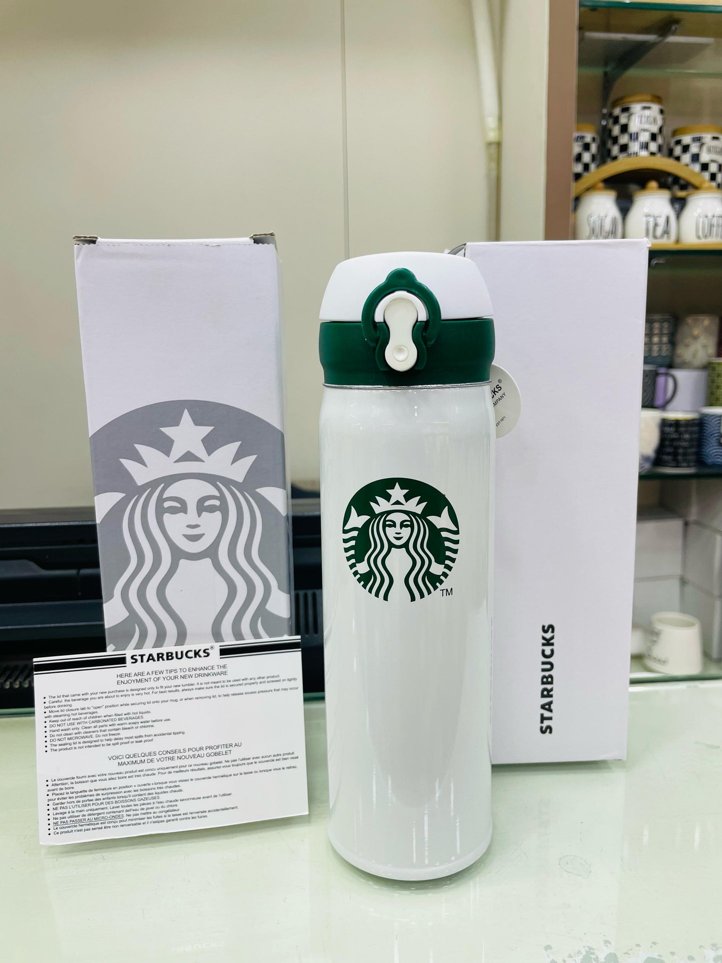 100% Original Starbucks Cup Thermos Cup Stainless Steel Elegant Classic Bottle