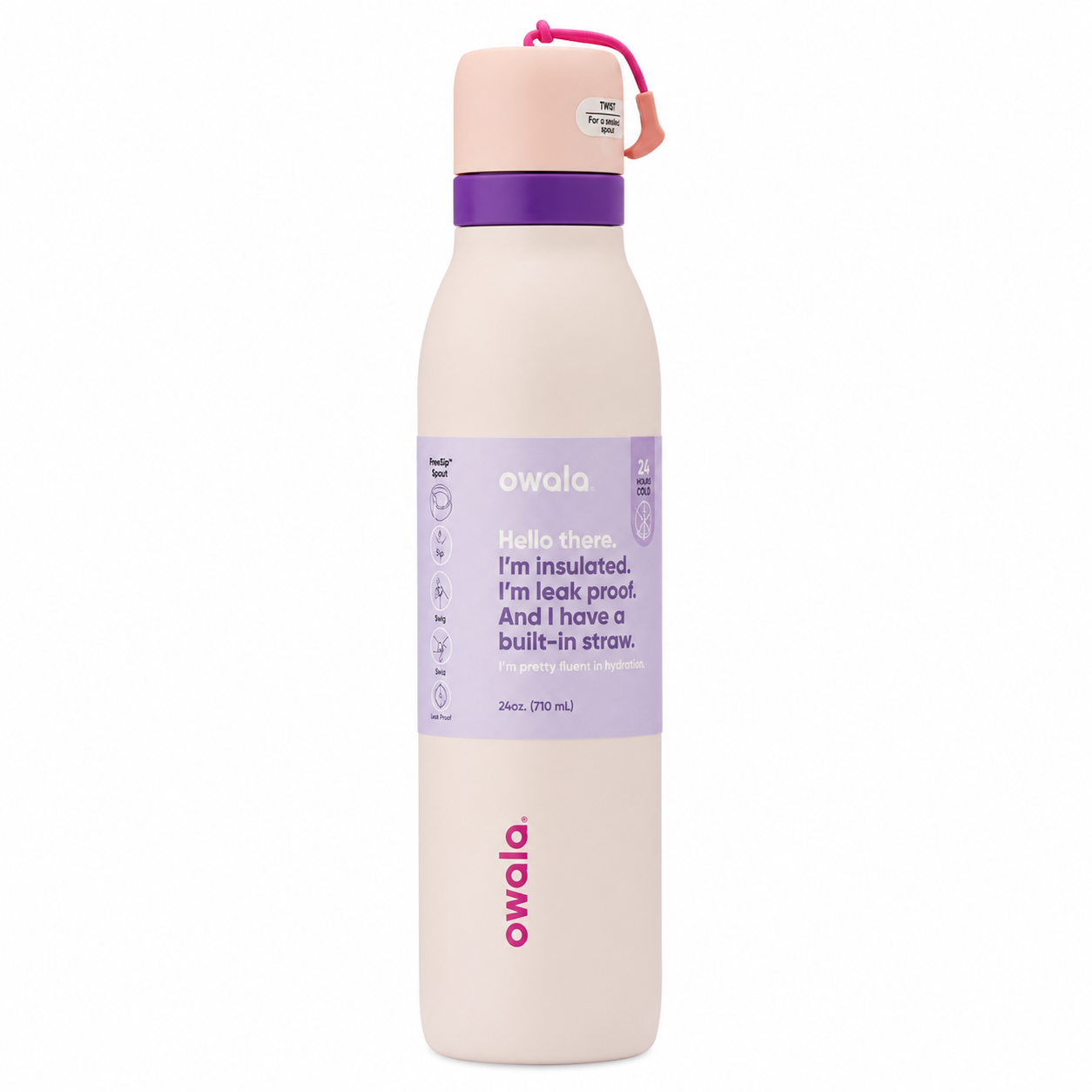 Owala FreeSip Twist Insulated Stainless Steel Water Bottle 24oz – Dreamy Field