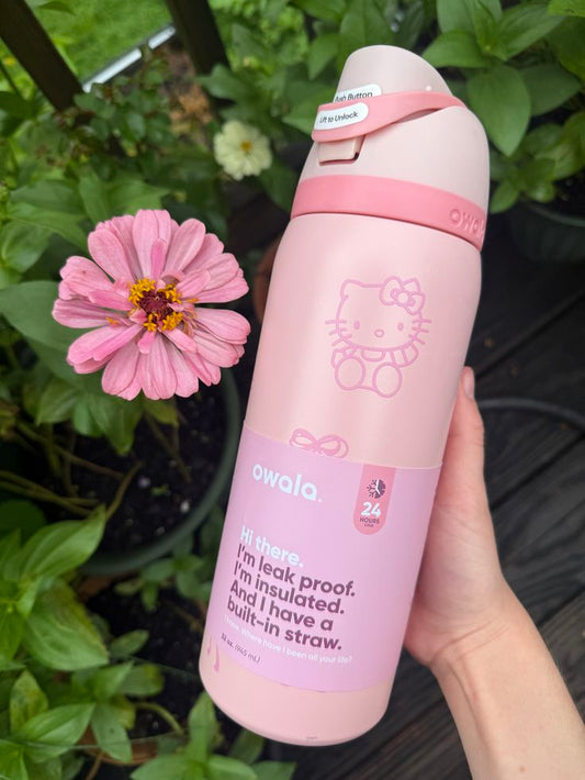 Owala x Hello Kitty FreeSip 32oz Insulated Stainless Steel Water Bottle| Limited Edition
