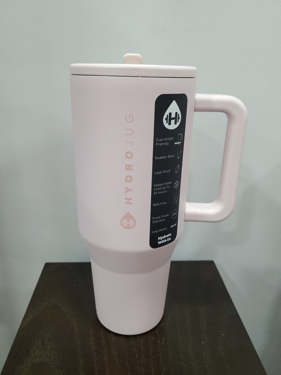 HydroJug Traveler 40oz Insulated Tumbler – Pink Sand