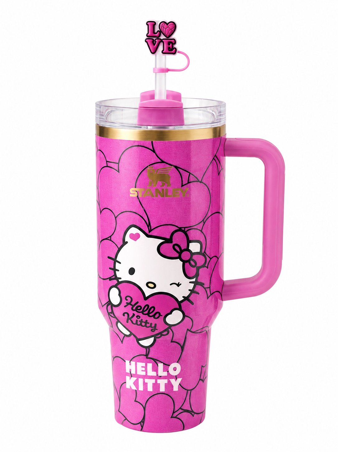 Stanley Hello Kitty x LoveShackFancy 40oz Quencher H2.0 FlowState Tumbler With Gift Box