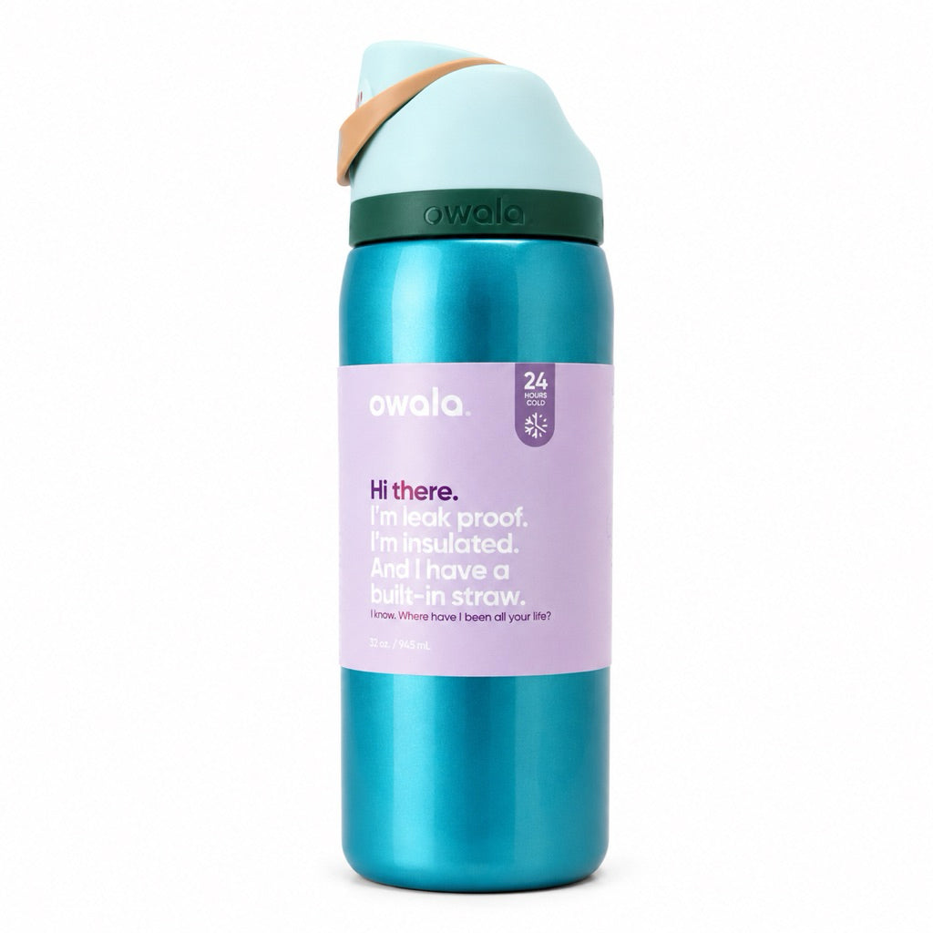 Owala FreeSip Shore Thing 32oz Insulated Stainless Steel Water Bottle | Leak-Proof Water Bottle