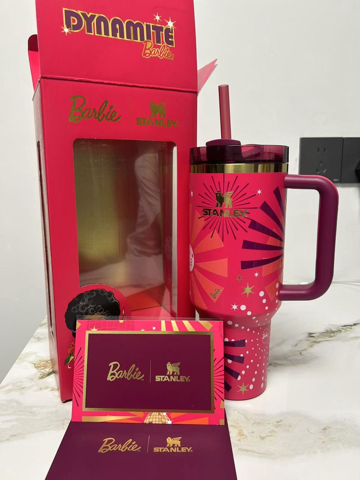 Barbie x Stanley Dynamite Tumbler 40 oz Quencher Limited Edition