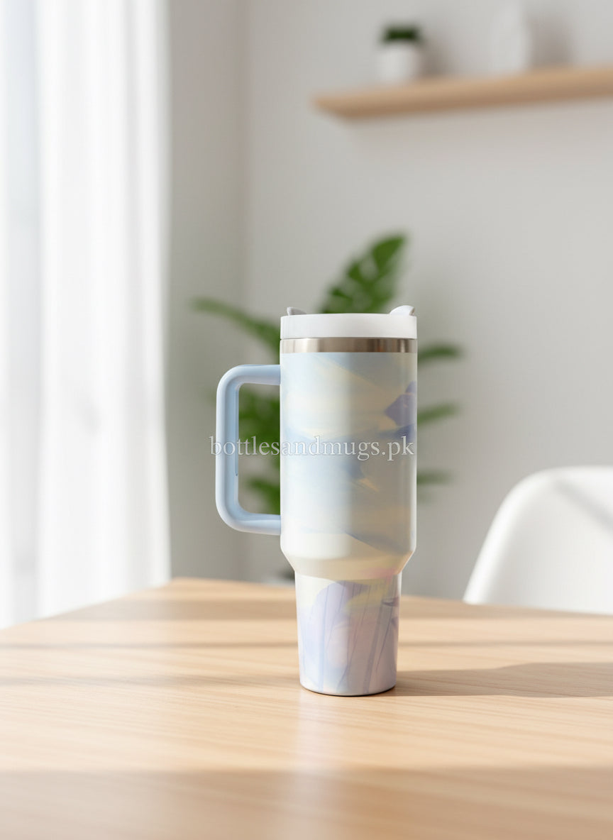 Stainless Steel Marble Design Tumbler | 40oz