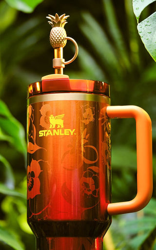 Stanley 1913 x Karol G Quencher H2.0 FlowState Tumbler 40oz – Gold Hibiscus Limited Edition