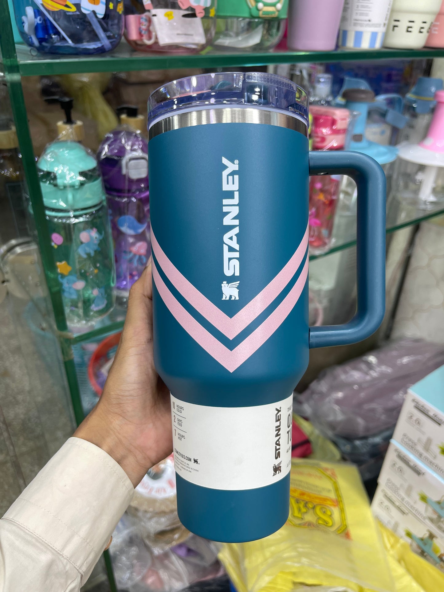 Stanley 40 oz. Quecnher ProTour Flip Straw Tumbler - Chevron Collection