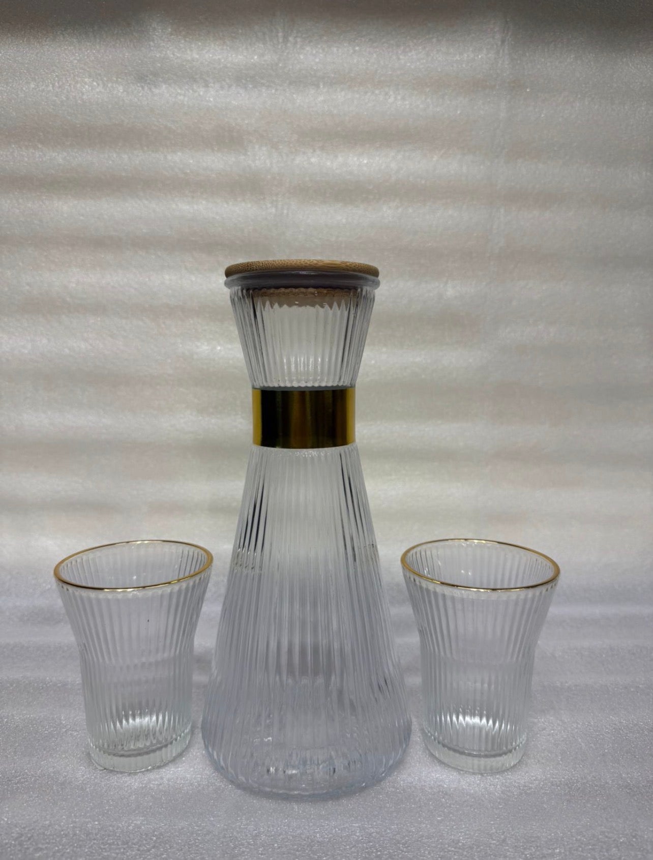 Borosilicate Glass Water Carafe and Glassware Set | 7-Piece Pitcher & Tumbler Set