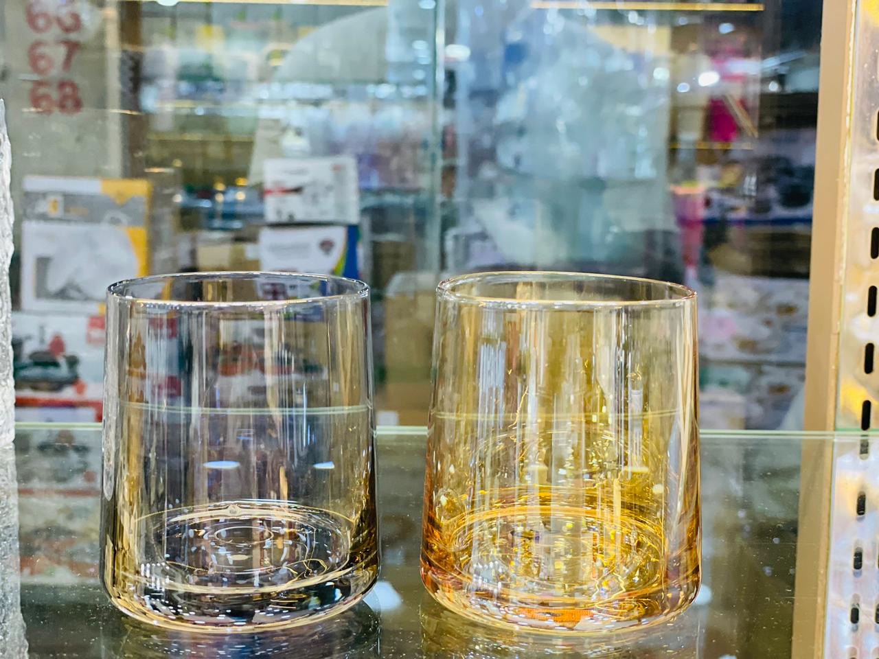 Basic Drink Glass With Thick Base - 300ml | Crystal Gray - 6PC