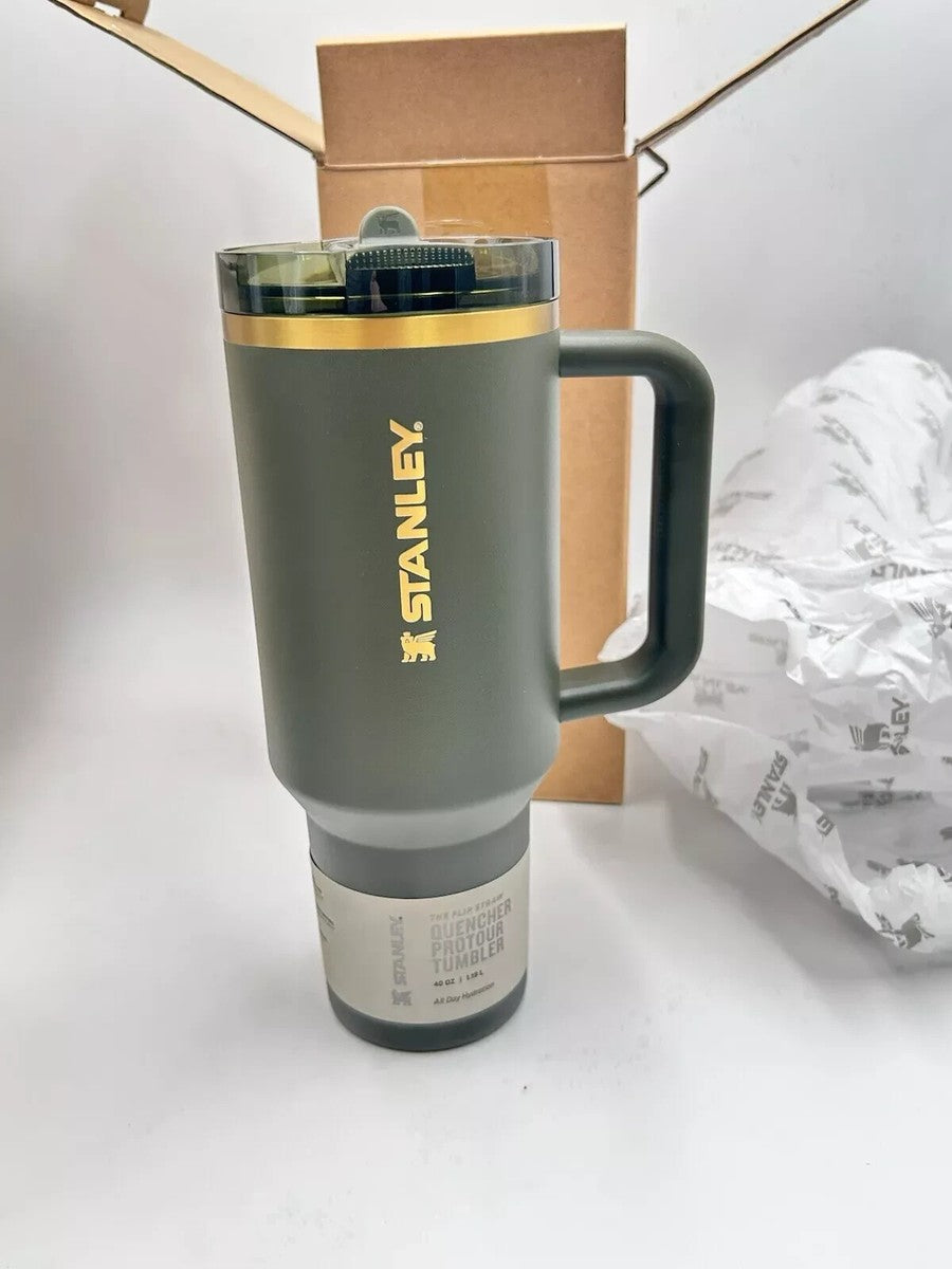 THE STANLEY QUENCHER PROTOUR FLIP STRAW TUMBLER | 40 OZ Cypress
