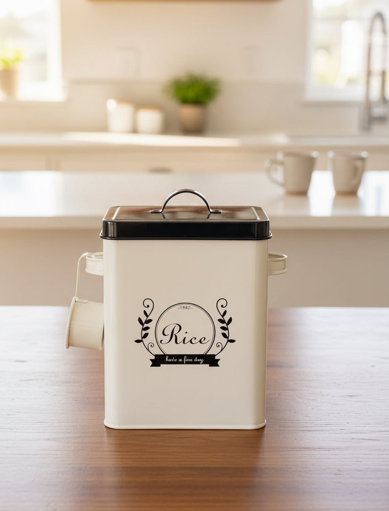Metal Rice Storage Bucket – 5L