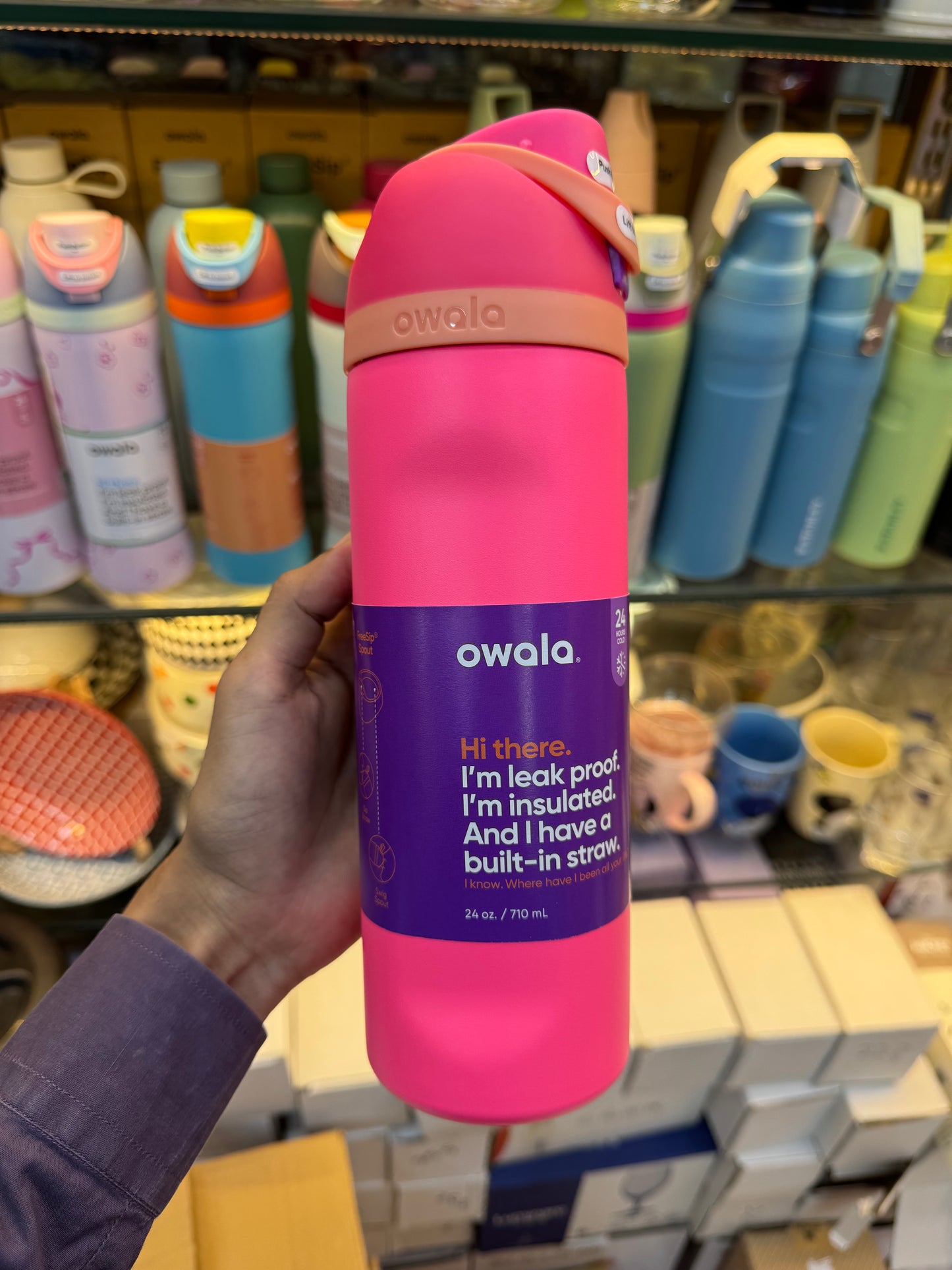 Original Owala Insulated Stainless Steel Water Bottle with Straw, BPA-Free Sports Water Bottle