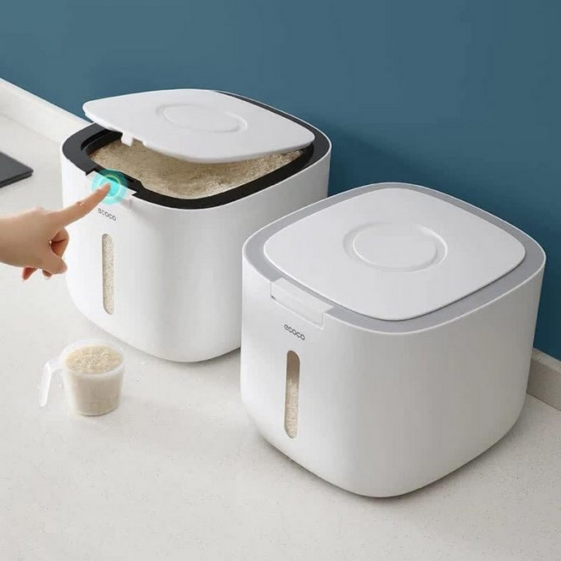 ECOCO 5KG Moisture Proof Kitchen Storage Box - Grain Container Household Storage Rice Box