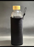 1000ml Borosilicate Glass Water Bottle with Bamboo Lid & Protective Neoprene Sleeve