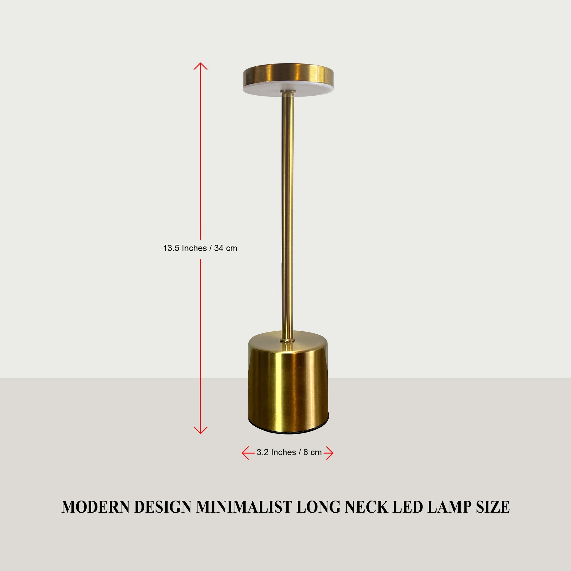 Modern Touch LED Desk Lamp, Rechargeable Sensor LED Lamp, 3 Modes Sensor Touch LED Lamp