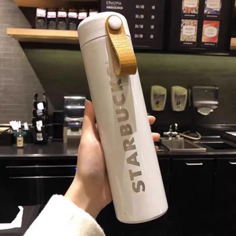 White Starbucks stainless steel vacuum insulated tumbler or thermal flask | 473Ml