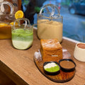 Aesthetic Handbag Shape Glass Tumbler for Iced Latte & Cold Drinks With Glass Straw |