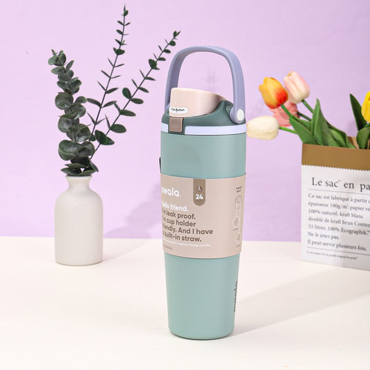 Owala FreeSip Sway Tumbler 30oz – Eucalyptus | Insulated Stainless Steel Tumbler with Handle & Straw