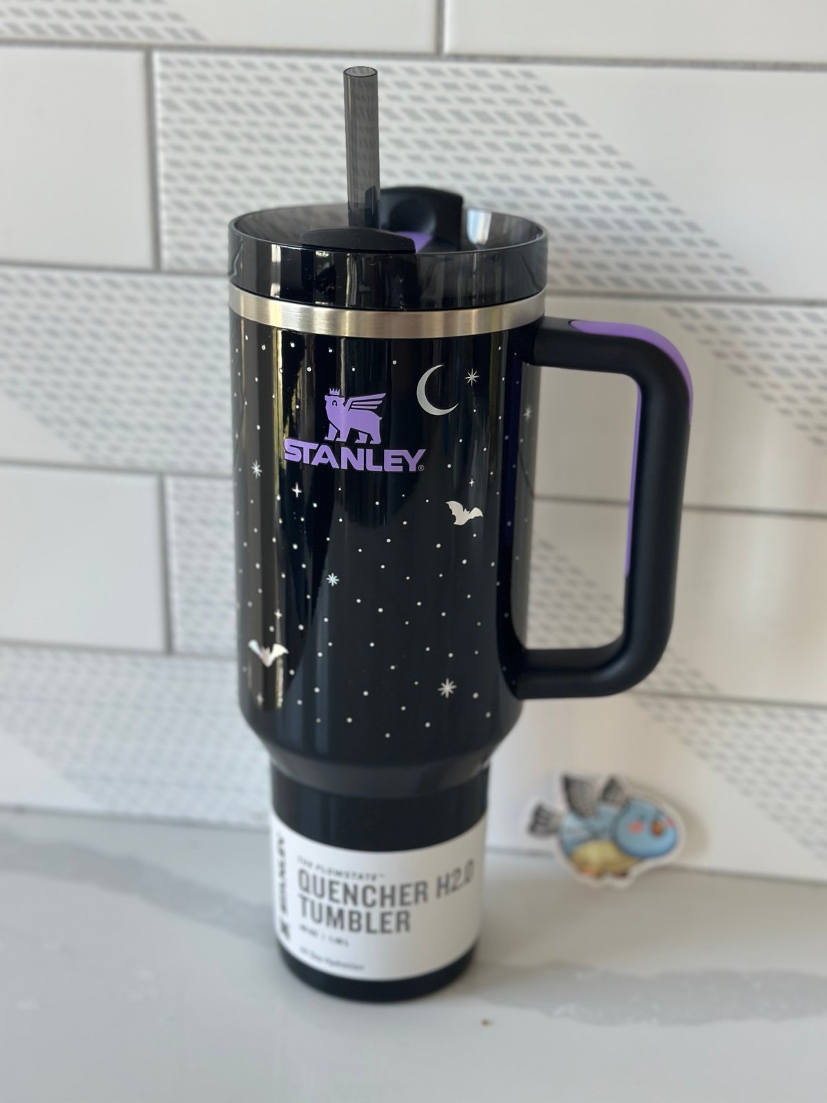 Stanley Halloween H2.0 Flowstate Quencher Tumbler 40OZ |Spellcast Black