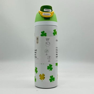 Owala FreeSip 24 oz Insulated Stainless Steel Four-Leaf Clover Water Bottle