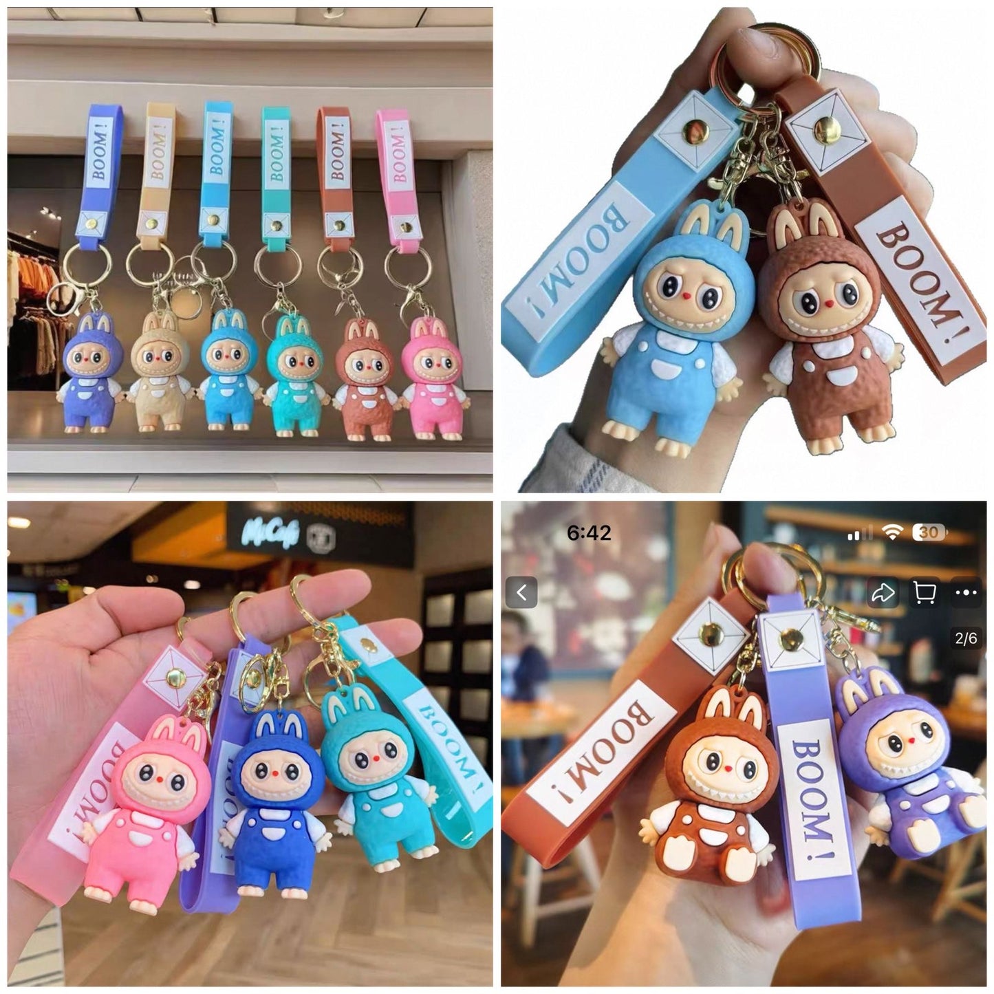 Creative Labubu Keychain Premium Quality (Random Colour)