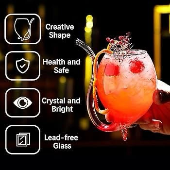 Low Foot Beverage & Cocktails Serving Sipper Glass