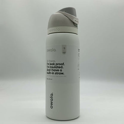 Owala FreeSip 32oz (945ml) Insulated Stainless Steel Water Bottle – Shy Marshmallow White