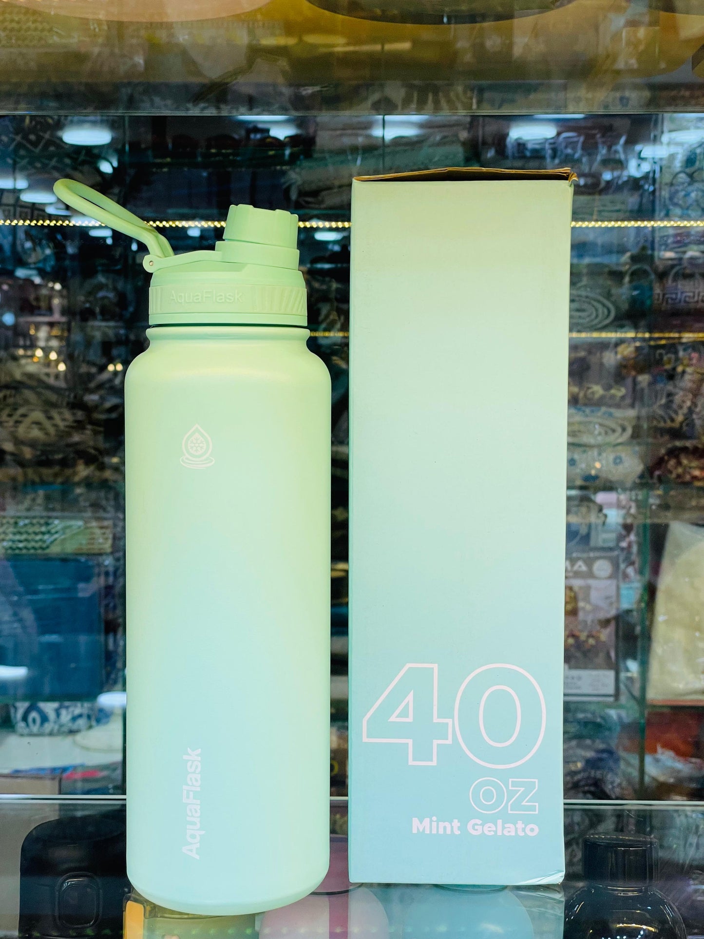 AquaFlask Bottle - (MINT GELATO)