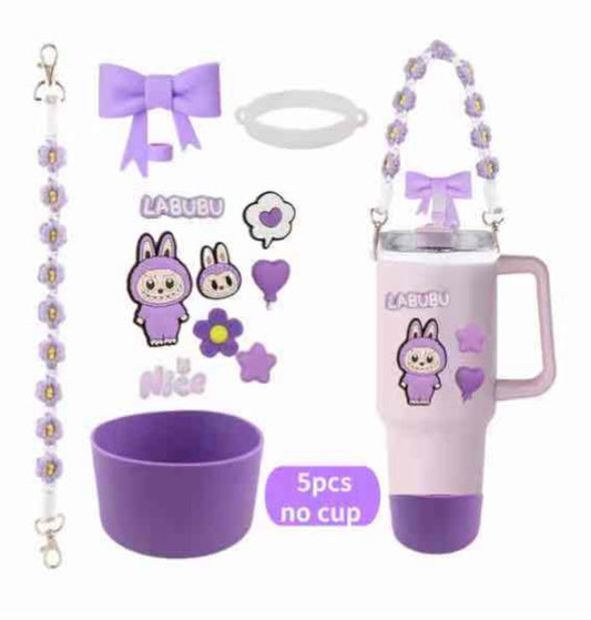 Stanley Accessories Labubu With Stickers 11Pcs