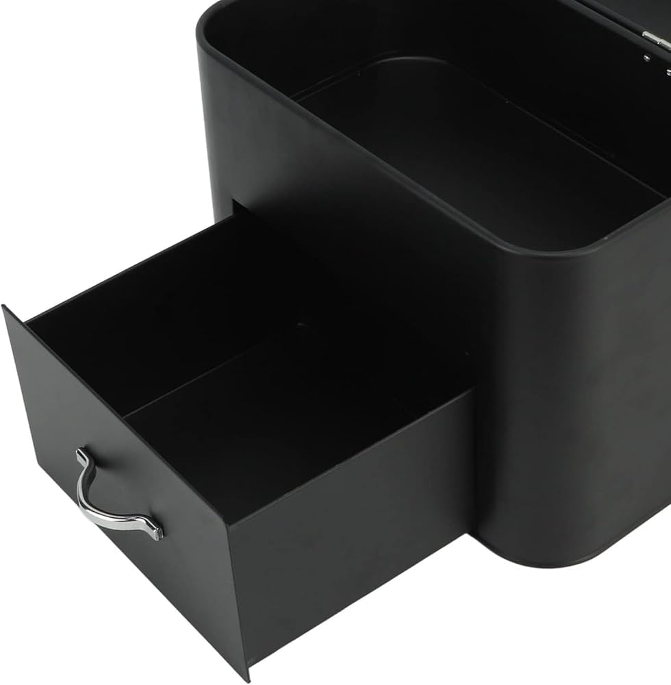 Iron Bread Box, 2 Layer Rustic Bread Storage Box, Bread Holder Shelf, Bread Storage Container Bin For Kitchen Counter, Large Capacity Food Storage Container