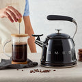 SMEG Retro Stovetop Whistling Kettle – 2.4Q | Black