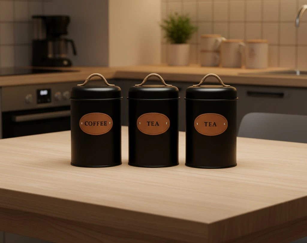 Rustic Kitchen Canister 3Pcs Set