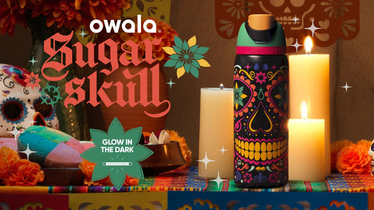 Owala FreeSip Water Bottle - 32oz | Sugar Skull (Limited Edition)