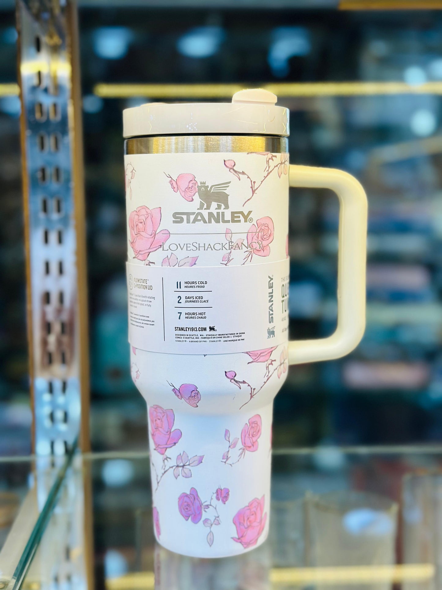 Love Shack X Stanley Quencher 2.0 Tumbler With Steel Straw & Straw Cover | 40oz