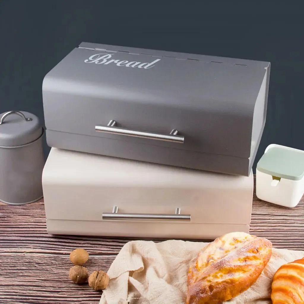 Countertop Bread Box Bread Storage Box with Lid, Kitchen Countertop Bread Container Table Bread Holder Organizer for Home Storing Bread Bread Storage Container | 1Pcs