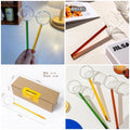 Long Handle Heat Resistant Tadka Spoon Cooking Sauce Gravy Spoon Soup Ladle Spoon for Kitchen Buffet Hot Pot,