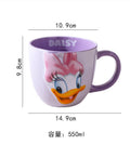 Disney Mickey Mouse 550ml Ceramic Mug - Large Coffee Cup with Handle,