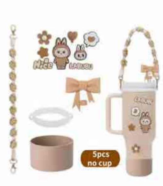 Stanley Accessories Labubu With Stickers 11Pcs