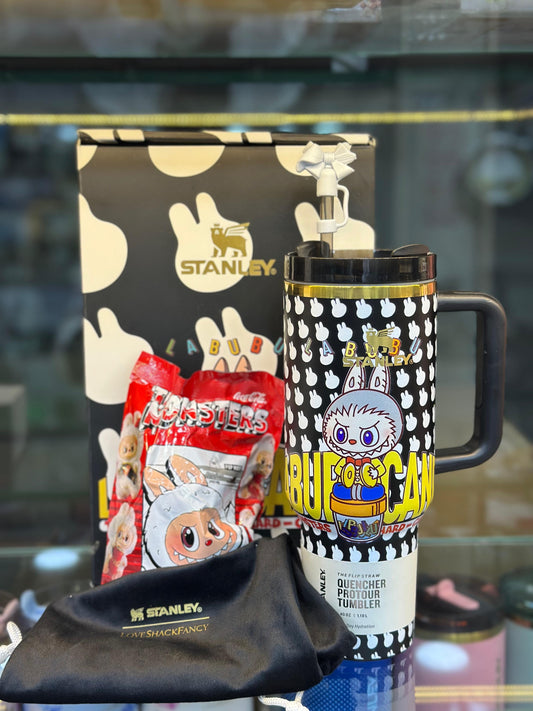 Stanley X Labubu Quencher Flow-State 2.0 Tumbler 40oz with Labubu Doll