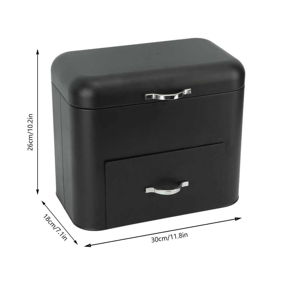 Iron Bread Box, 2 Layer Rustic Bread Storage Box, Bread Holder Shelf, Bread Storage Container Bin For Kitchen Counter, Large Capacity Food Storage Container