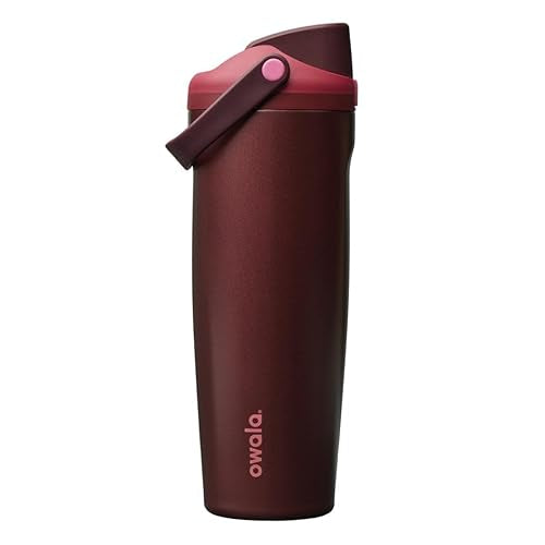 Owala FreeSip Sway 30oz Insulated Stainless Steel Water Bottle – Black Cherry