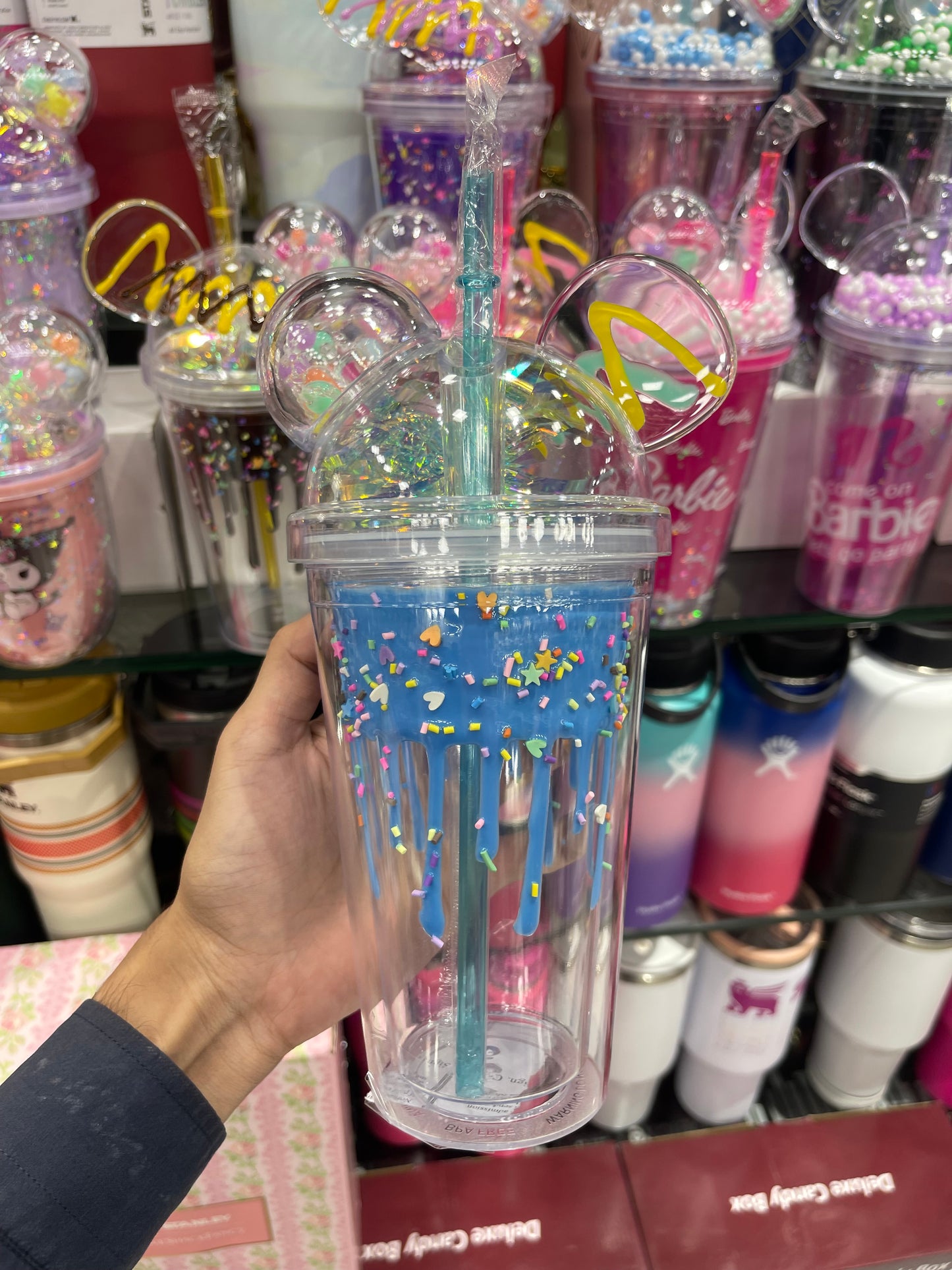 Stylish Acrylic Sipper With Straw 500Ml