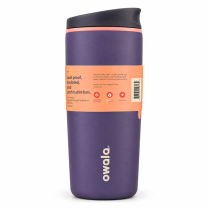Owala SmoothSip Slider Insulated Coffee Tumbler (20 oz / 590 ml)