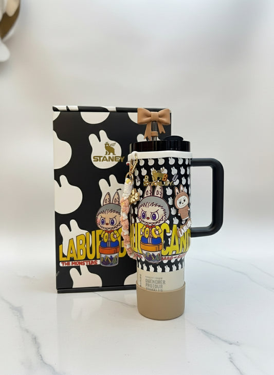 Stanley X Labubu Quencher Flow-State 2.0 Tumbler 40oz with Labubu Doll With Accessories