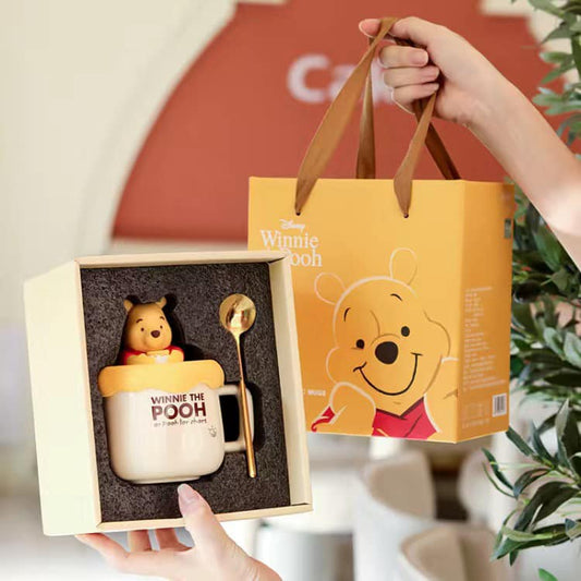 DISNEY WINNIE THE POOH CERAMIC MUGS WITH SPOON
