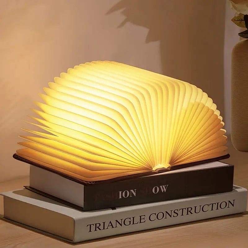 Folding Magnetic Led Wooden Book Lamp